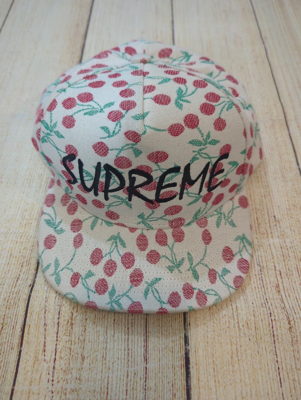 Authentic Supreme Cherry Snapback 5 Pannel Hat Cap